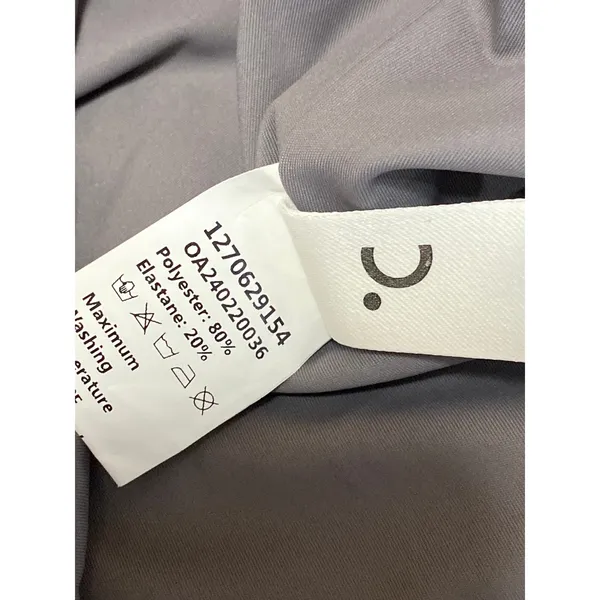 Commense Gray Ruched Sleeveless Asymmetrical Neck Cut Out Crop Cami Tank Top S - Image 5