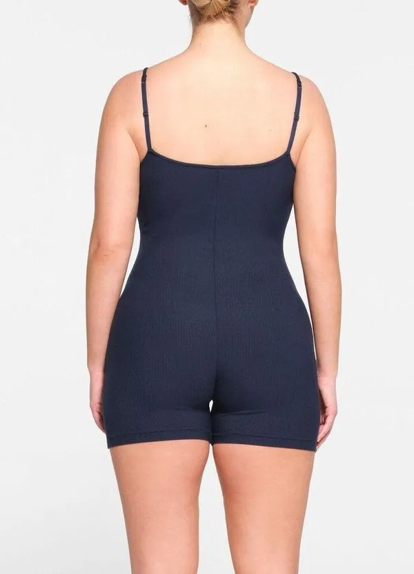 SKIMS Soft Lounge Scoop Onesie Navy Size Large - Image 3