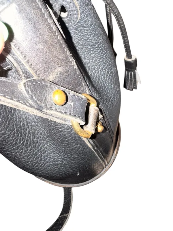 Dooney & Bourke Leather Drawstring Mini Bucket Bag - Image 8