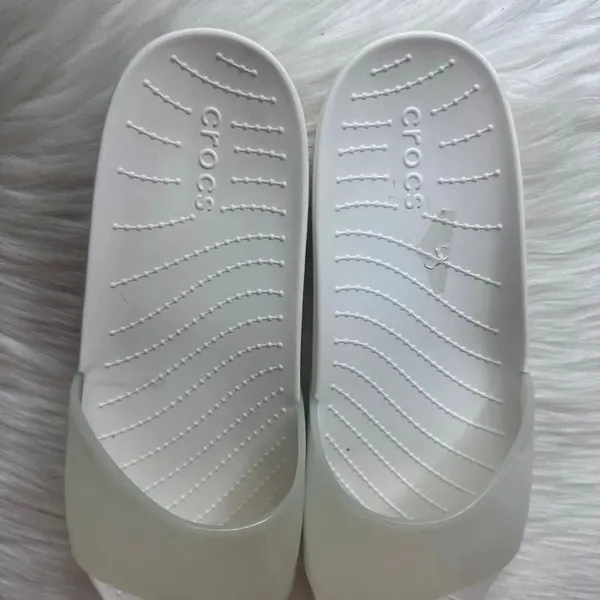 Crocs Splash Glossy Slide White Sandals Size 9 - Image 4