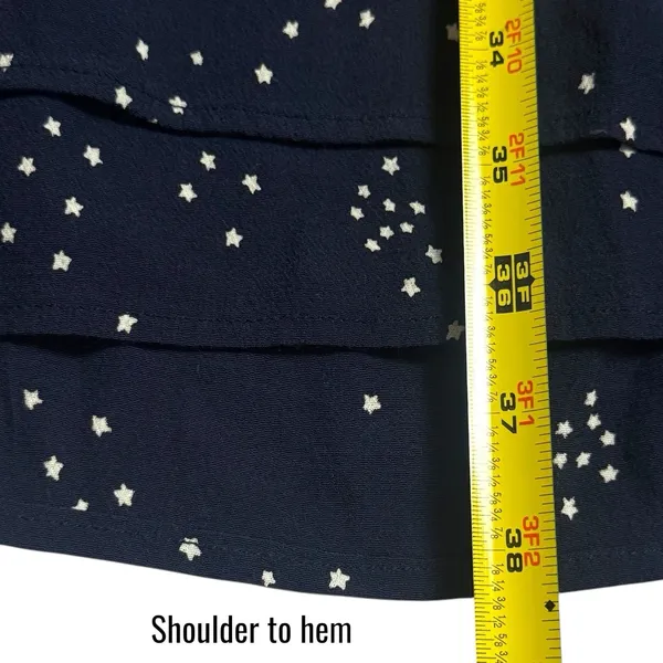 Rails Juliette‎ Navy Galaxy Long Sleeve Drop Waist Mini Dress Celestial Chic L - Image 12