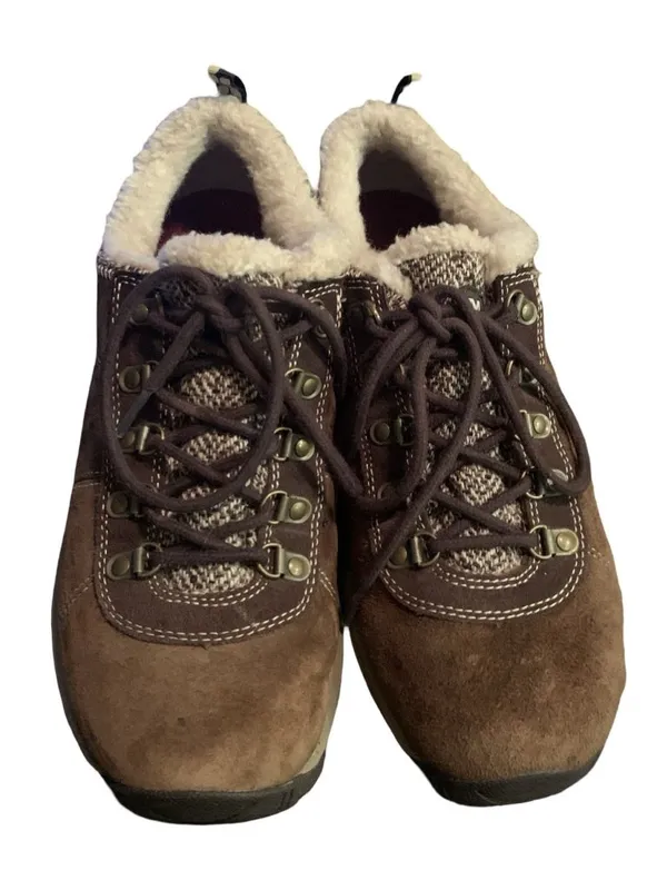 Merrell Womens Sz 9.5 Dark Earth Hiking Performance Trail Shoes Suede Gorpcore - Image 2