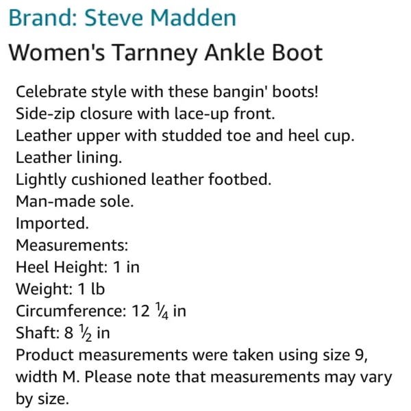 STEVE MADDEN “Tarnney” Distressed Brown Leather Studded Moto Boots Size 7.5M - Image 14