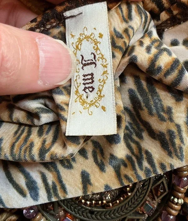 Vintage unique Y2K sexy leopard top - Image 2