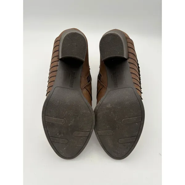 Women’s Fergalicious Size 8 Brown Leather Ankle Boots - Image 6