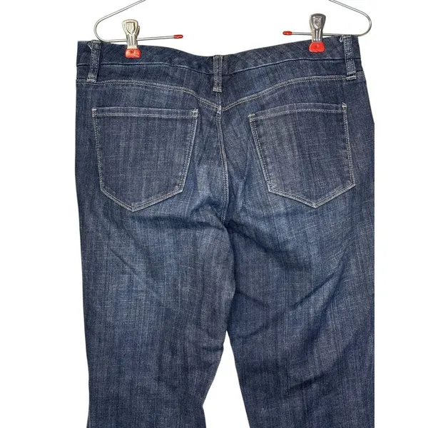 The‎ Limited 917 Women Jeans Flared Leg Mid-Rise Stretch Dark Wash Denim Blue 8R - Image 9