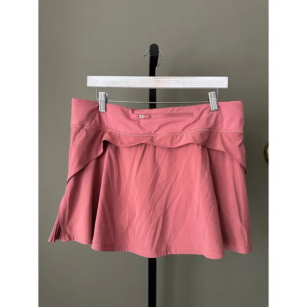 Lululemon Play Off The Pleats Mid Rise Skirt Brier Rose Size 12 - Image 5