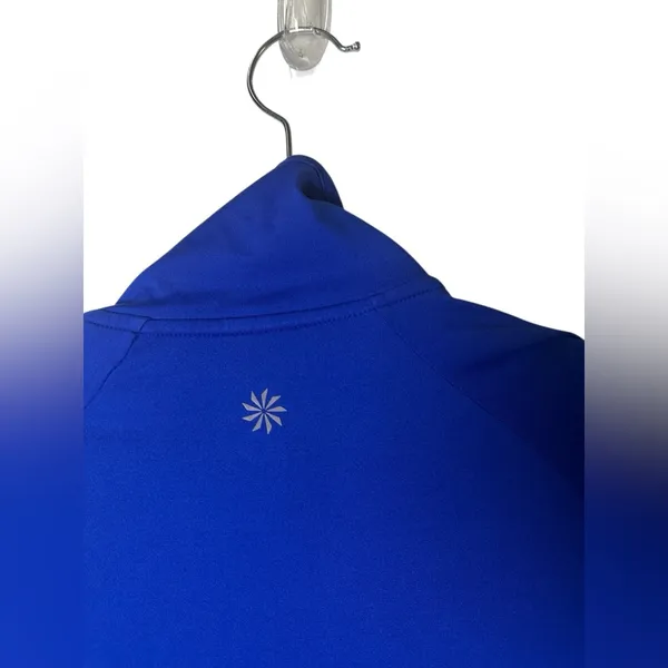 Athleta Women’s Momentum Half Zip Pullover Size‎ Small Blue Running Thumbholes - Image 8
