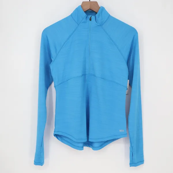 DSG Movement 1/4 Zip Pullover Aqua Blue Heather Womens Small NEW - Image 2