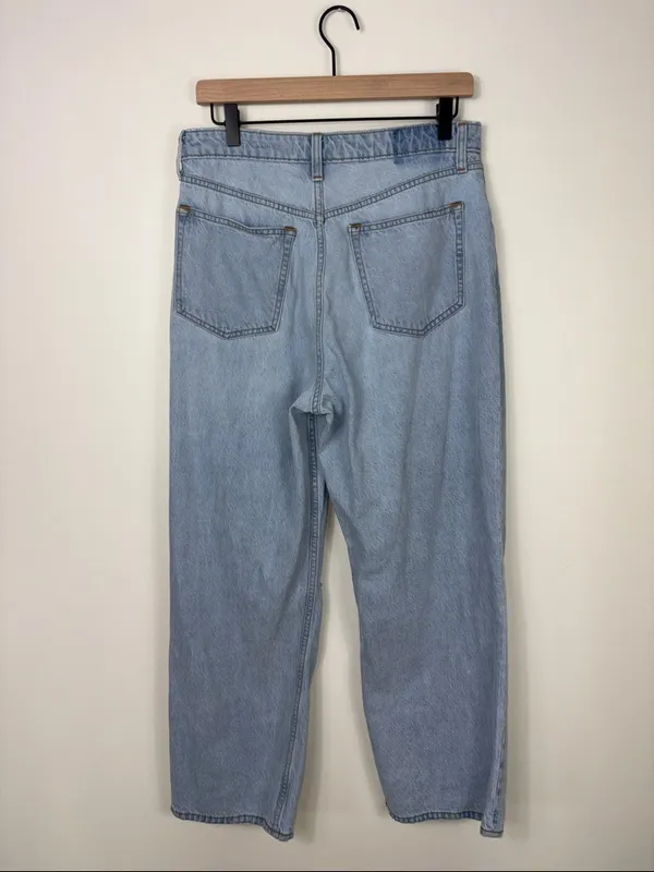 Abercrombie The Loose Jeans Curve Love Women’s Size 30 10 Short High Rise Light - Image 6