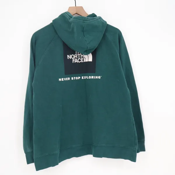The North Face Hoodie Womens XL Never Stop Exploring Green Graphic Excellent - Image 4