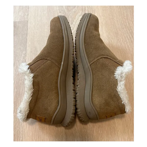 Minnetonka Womens US 7M Slip-On Moccasins Faux Fur Slipppers Booties Shoes 69043 - Image 6