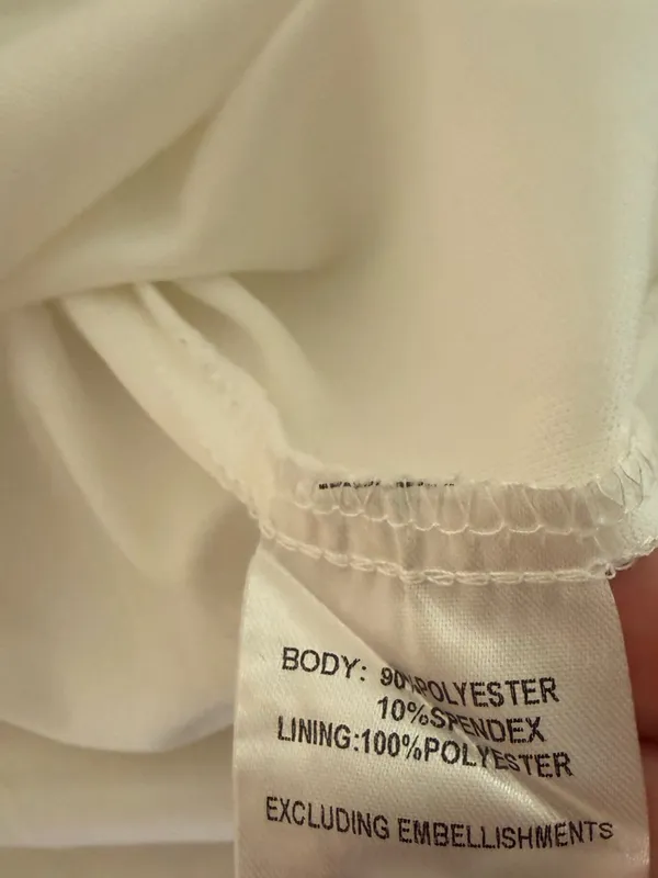 Hello Molly Have We Met Dress in White Size Medium - Image 9