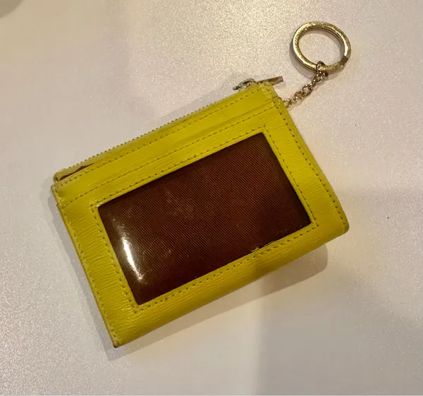 Ralph Lauren Yellow Gold Card Holder Keychain - Image 2