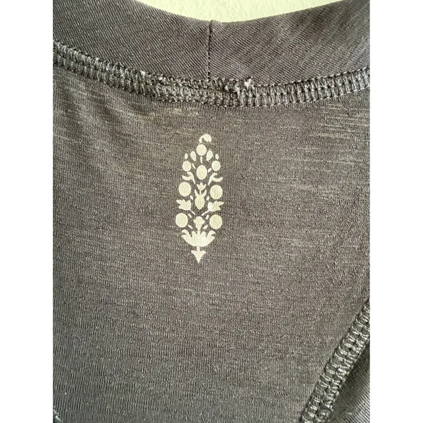 Free People Movement Womens Black Racerback Tank Top Panelled Activewear Size M - Image 3