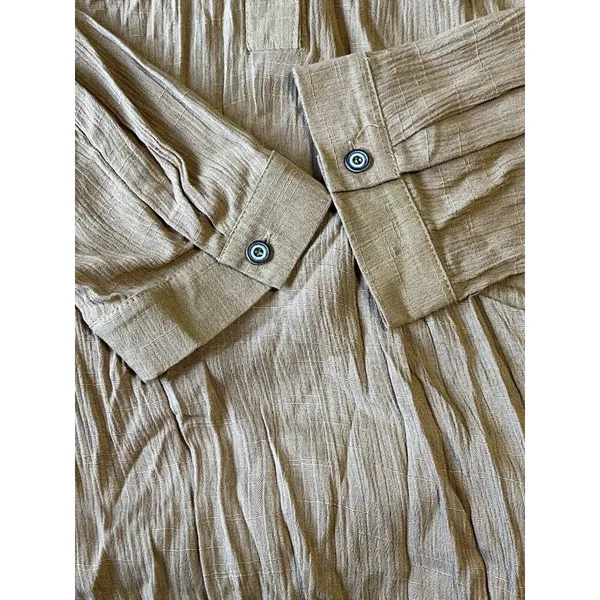 Mystree‎ Anthropologie Tunic Shark Hem Dress Size Large Boho Peasant Cottagecore - Image 10