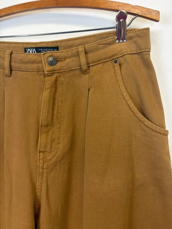 Zara Slouchy Paper Bag Balloon Fit Pants - Image 2