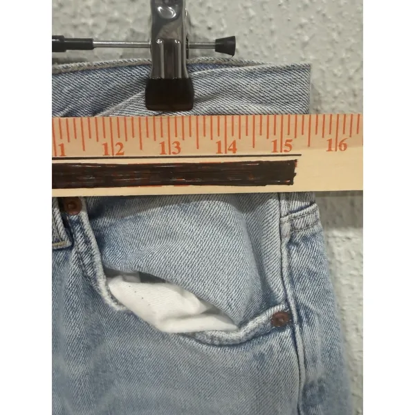 Zara Super Wide Leg Jeans Women 6 Casual Everyday Wear Partywear Denim Light - Image 4