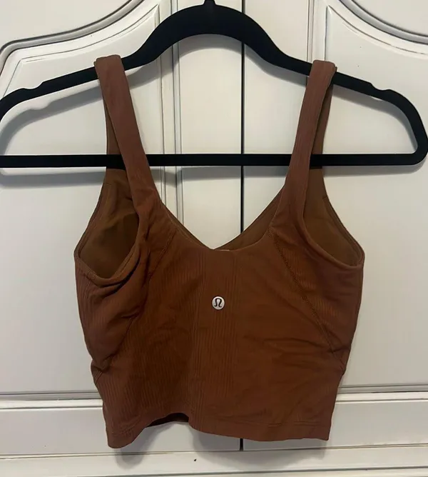 Lululemon Brown Ribbed Align Tank - Image 3