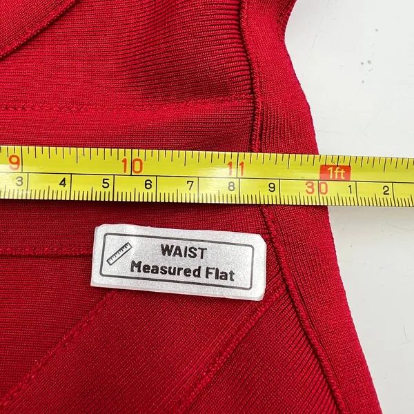 House of CB Cherub Bandage Dress Red - Image 8
