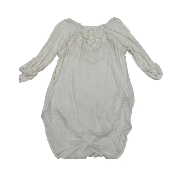 Free People We The Free Ivory Lace Embroidered‎ High Low Tunic Top Small - Image 2