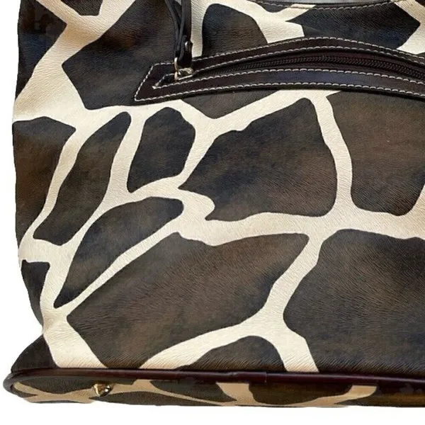 Betty Boop Faux Leather Purse Cow Spots Print Western Vintage Tote Bag - Image 6