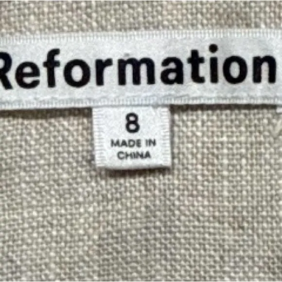 Reformation White‎ Linen Fabric - Image 8