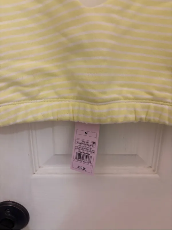 NWT!! Wild Fable Terry Cloth Striped Cropped Bra Top and Short Set - Image 4