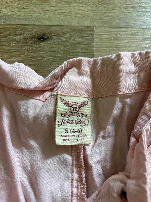 Faded Glory Light Pink Lightweight Utility Jacket - Image 4