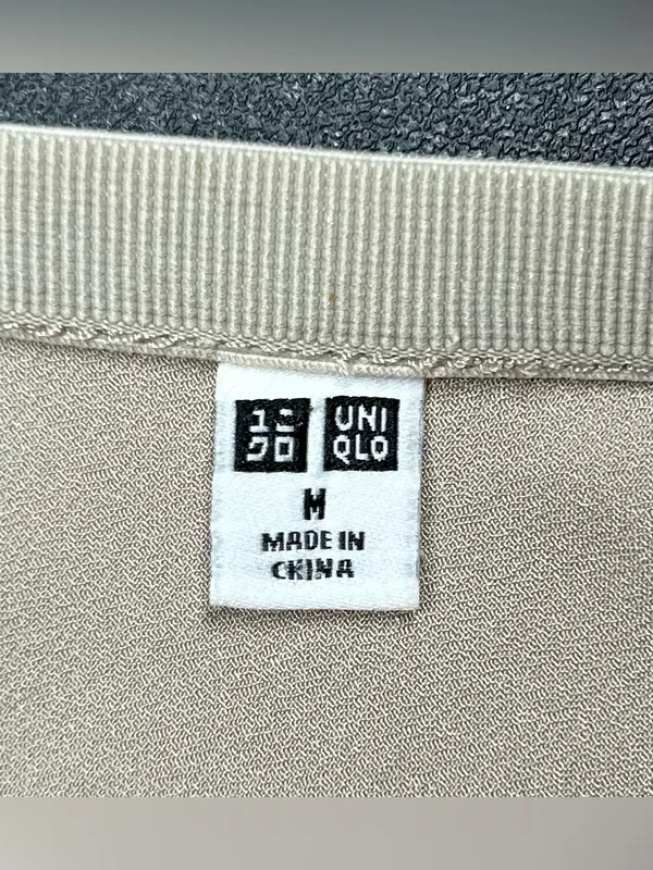 Uniqlo Women’s Size M Off White Satin Midi Skirt - Image 2