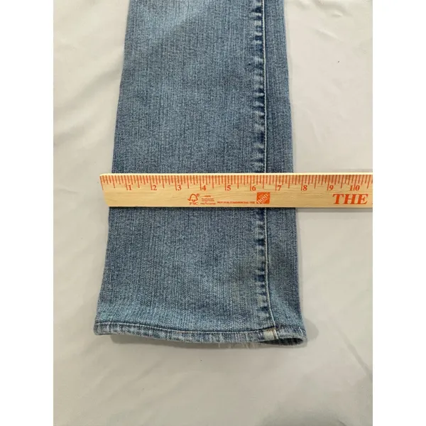 Madewell Skinny Flare Jeans High Rise Medium‎ Wash Blue Denim Size 27 - Image 8