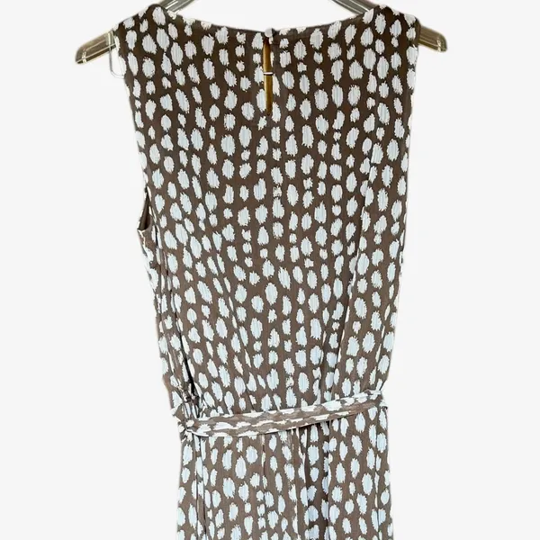 MSK‎ 90's Brown and White Dress Sz 6 - Image 5