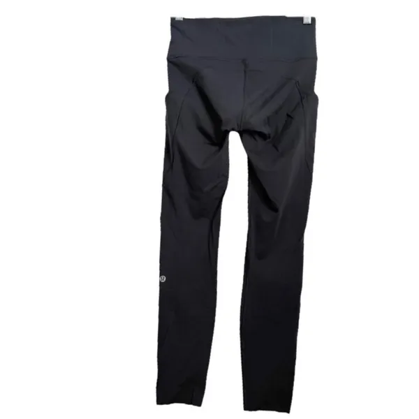 LULULEMON Athletica Fast And Free 7/8 Black Leggings Size 6 - Image 2