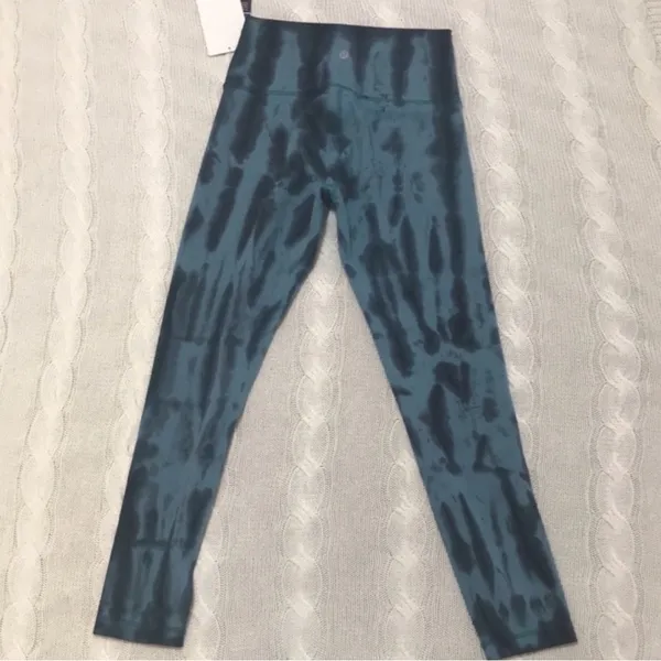 lululemon athletica Blue Tie-Dye Leggings - Image 3