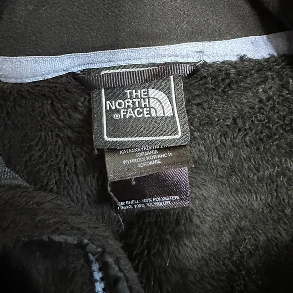 The North Face Black/Lavender Purple Plush Fleece Fuzzy Zip Up Jacket - Image 9