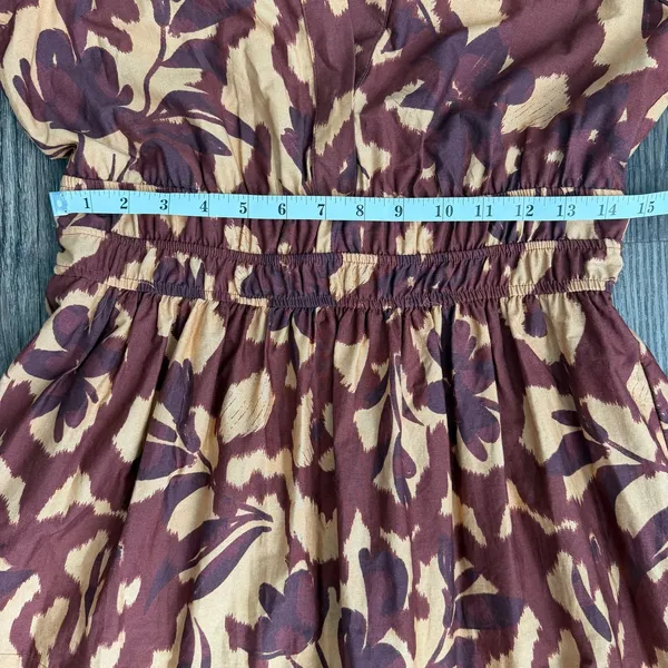Anthropologie Somerset Maxi Dress in Copper Floral Print Size Small - Image 13