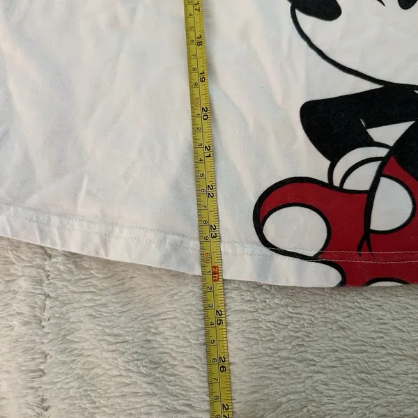 Disney Minnie Mouse Red Black WhiteT-Shirt Women L Graphic Tee Cute Sassy‎ Bow - Image 8