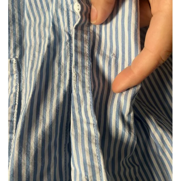 Pepper mayo long sleeve button up blue size large 12 - Image 4