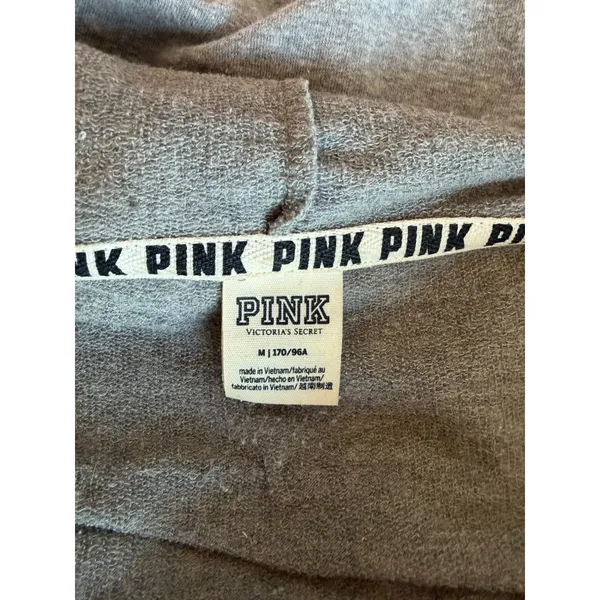 Pink Victoria’s Secret Gray Tropical Zip Up Jacket - Image 5