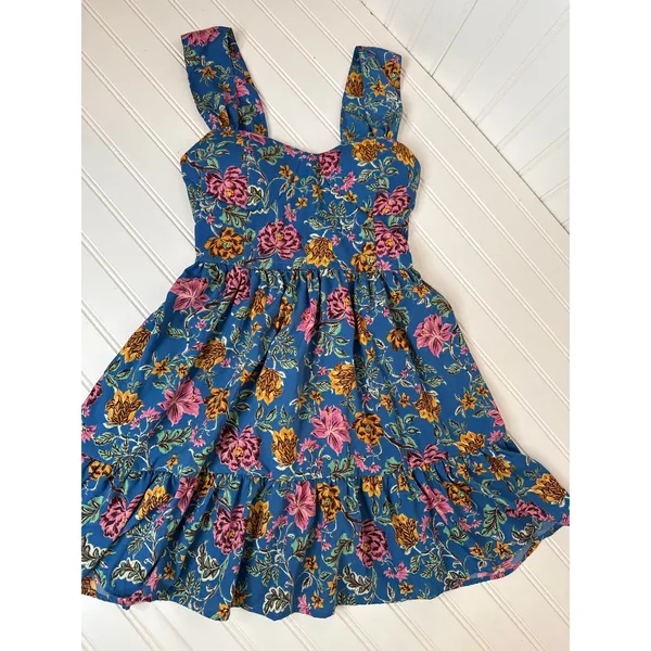 GAP White Crochet Trim Mini Dress & BAND OF GYPSIES Floral Mini Dress BUNDLE XS - Image 6