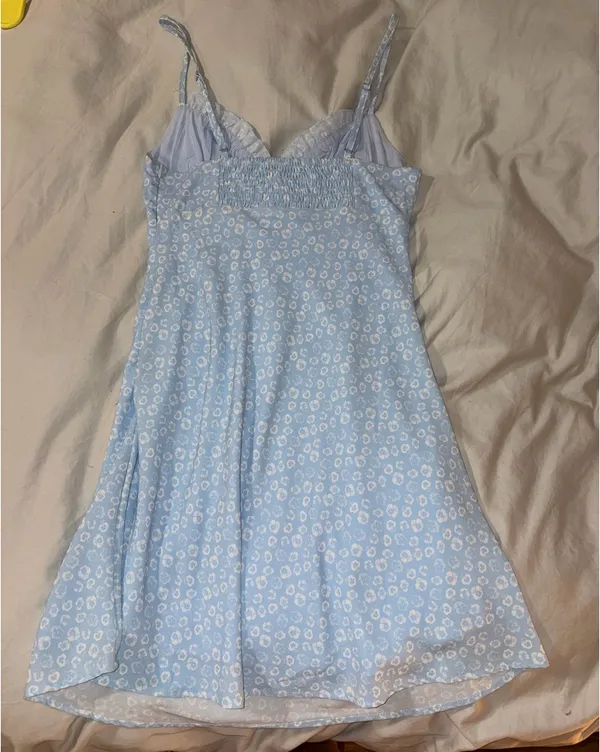 Hello Molly Mini Dress Blue - Image 3