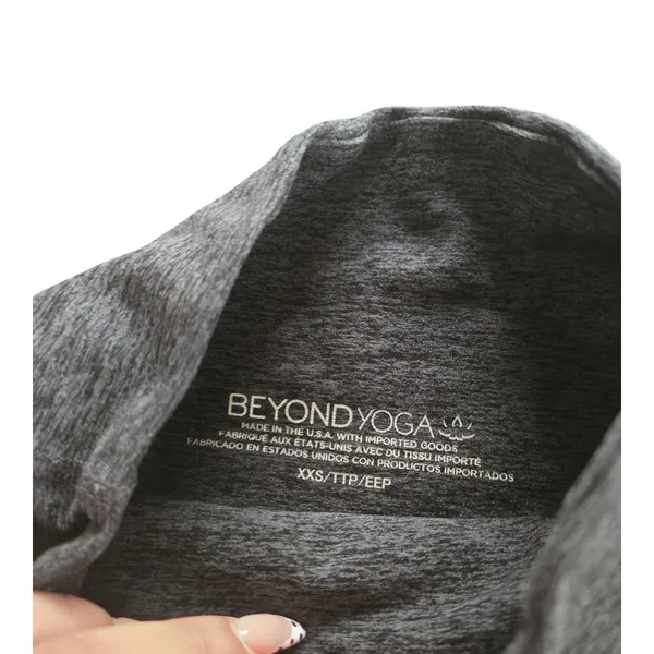 Beyond Yoga Gray Spacedye Leggings Size: XXS - Image 4