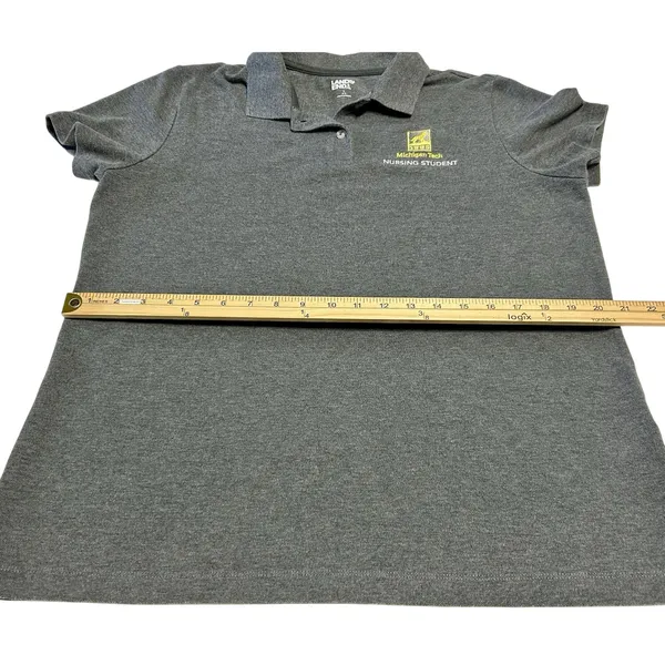 Lands End Women Lg Gray Michigan Tech University MTU Nursing Student Polo Shirt - Image 11