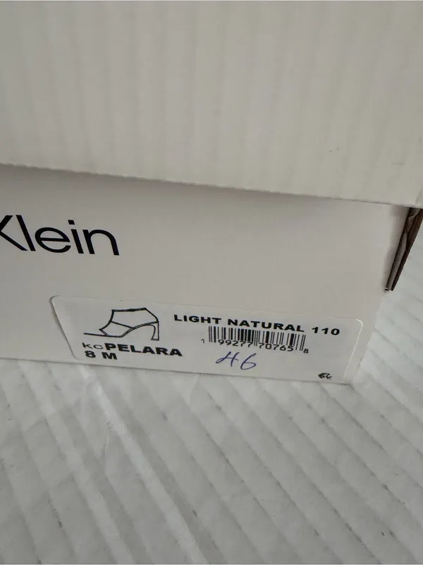 Calvin Klein Women’s Pelara Caged Strappy Stiletto Sandals Light Natural 8 - Image 7