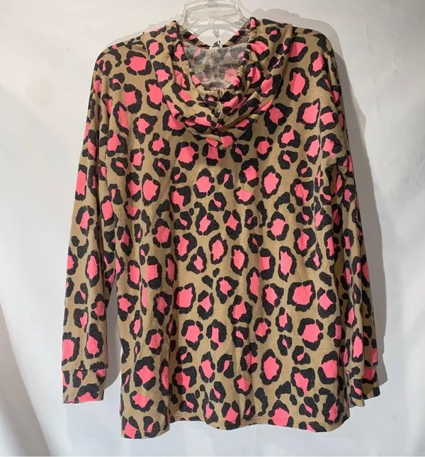 Animal Print Hoodie Women’s Medium - Image 4