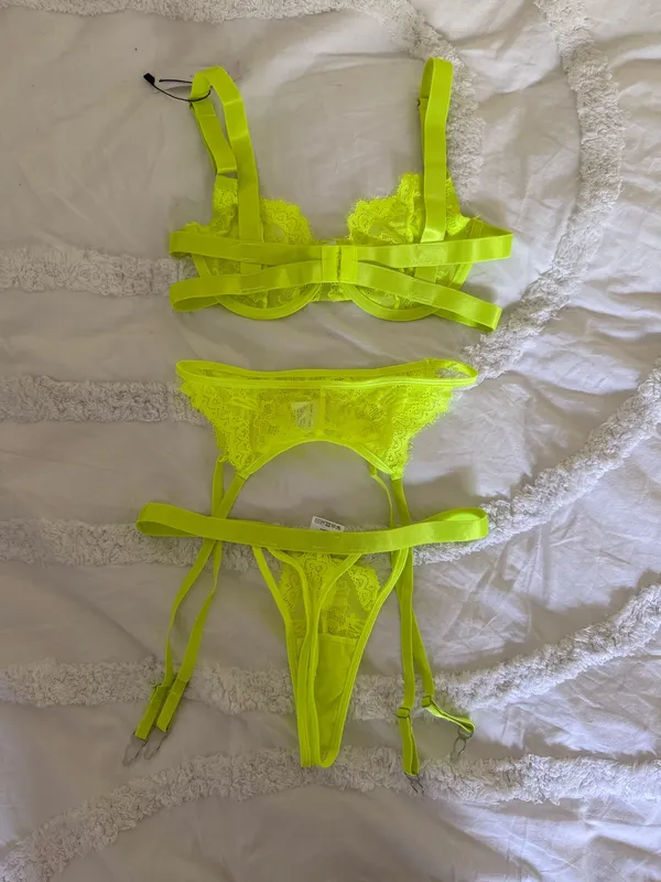 Lingerie Set Yellow Size XS - Image 2