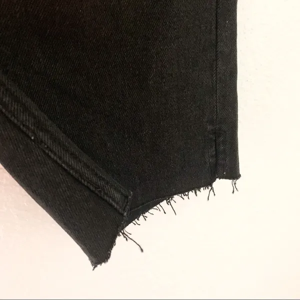 Free People Shorts Avery‎ Denim Black Ash 24 25 NWT - Image 5