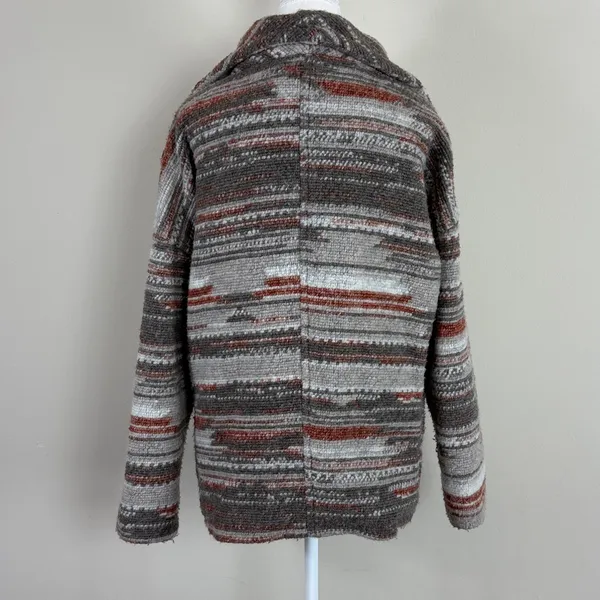 Prana Arria Wool‎ Blend Marble Chunky Knit Collared Jacket Size Small - Image 10