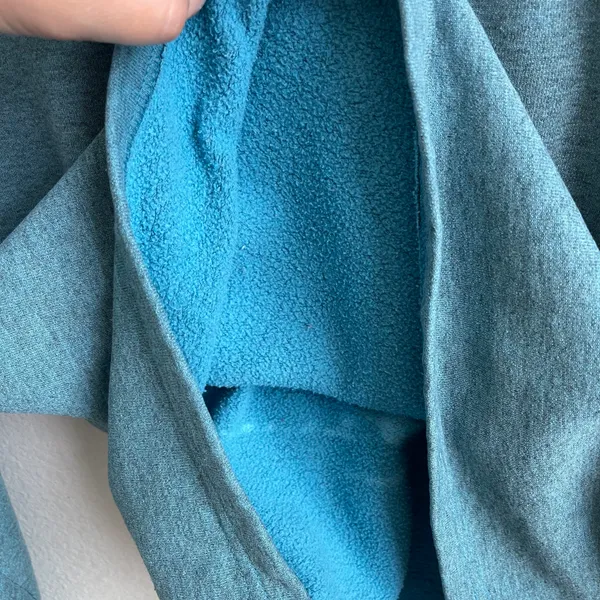 Vintage 90s Blue Yosemite Embroidered Wolf Mountain Crewneck Pullover Sweatshirt - Image 14