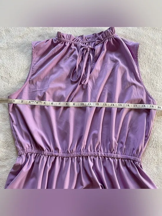 Lilac Sleeveless Ruffle Dress size XL - Image 10